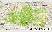 Physical 3D Map of Qinglong, shaded relief outside