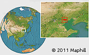 Satellite Location Map of Qinglong