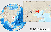 Shaded Relief Location Map of Qinglong