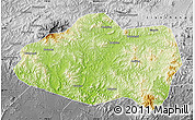 Physical Map of Qinglong, desaturated