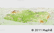 Physical Panoramic Map of Qinglong, lighten