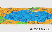 Political Panoramic Map of Qinglong