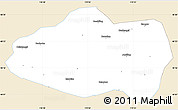 Classic Style Simple Map of Qinglong, single color outside