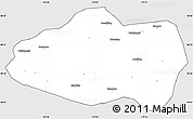Silver Style Simple Map of Qinglong, cropped outside