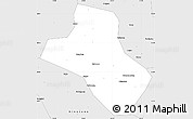 Silver Style Simple Map of Quyang