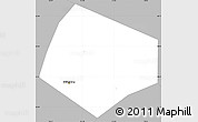 Gray Simple Map of Shijiazhuang Shi