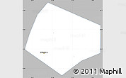 Gray Simple Map of Shijiazhuang Shi, single color outside