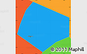 Political Simple Map of Shijiazhuang Shi