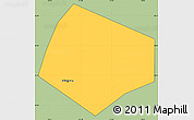 Savanna Style Simple Map of Shijiazhuang Shi, cropped outside
