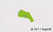 Physical 3D Map of Wangdu, cropped outside