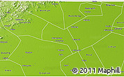Physical 3D Map of Wangdu