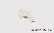 Shaded Relief 3D Map of Wangdu, cropped outside