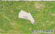 Shaded Relief 3D Map of Wangdu, satellite outside