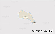 Shaded Relief 3D Map of Wangdu, single color outside