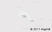 Silver Style 3D Map of Wangdu, single color outside