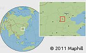 Savanna Style Location Map of Wangdu