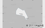 Gray Map of Wangdu, single color outside