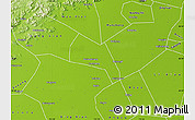 Physical Map of Wangdu