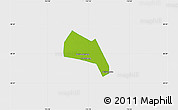 Physical Map of Wangdu, single color outside