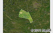 Satellite Map of Wangdu, darken