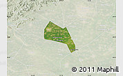 Satellite Map of Wangdu, lighten