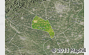 Satellite Map of Wangdu, semi-desaturated