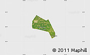 Satellite Map of Wangdu, single color outside
