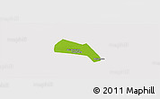 Physical Panoramic Map of Wangdu, cropped outside