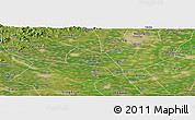 Satellite Panoramic Map of Wangdu
