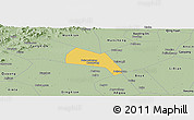 Savanna Style Panoramic Map of Wangdu