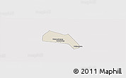 Shaded Relief Panoramic Map of Wangdu, cropped outside