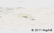 Shaded Relief Panoramic Map of Wangdu, lighten