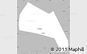 Gray Simple Map of Wangdu
