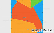 Political Simple Map of Wangdu