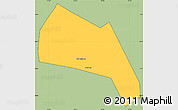 Savanna Style Simple Map of Wangdu, cropped outside
