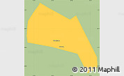 Savanna Style Simple Map of Wangdu, single color outside