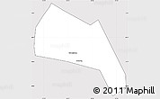Silver Style Simple Map of Wangdu, cropped outside