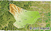 Physical 3D Map of Wu An, satellite outside