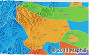 Political 3D Map of Wu An