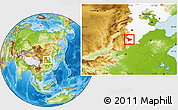 Physical Location Map of Wu An, highlighted parent region