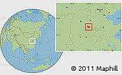 Savanna Style Location Map of Wu An