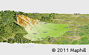 Physical Panoramic Map of Wu An, satellite outside