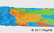 Political Panoramic Map of Wu An