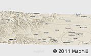 Shaded Relief Panoramic Map of Wu An