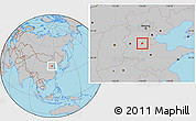 Gray Location Map of Wuqiang