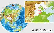 Physical Location Map of Wuqiang, highlighted parent region