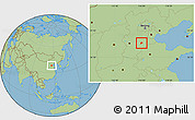 Savanna Style Location Map of Wuqiang