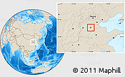 Shaded Relief Location Map of Wuqiang