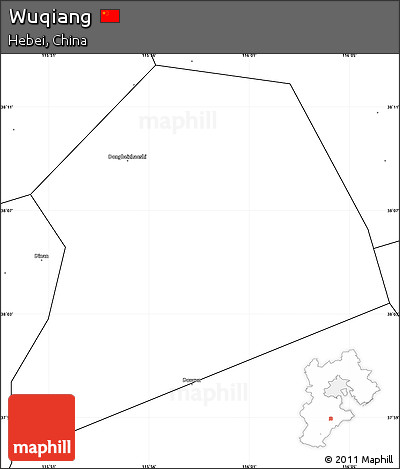 Blank Simple Map of Wuqiang