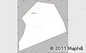 Gray Simple Map of Wuqiang, cropped outside